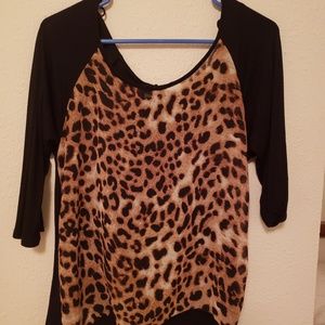 Leopard print blouse